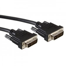 Kabelis monitora DVI, DVI M - DVI M, (24+1) dual link, 2m, melns