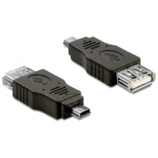 Adapteris USB mini male > USB 2.0-A female OTG, Delock 