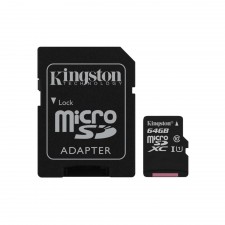 Atmiņas karte Kingston 64GB  MicroSDXC UHS-1 